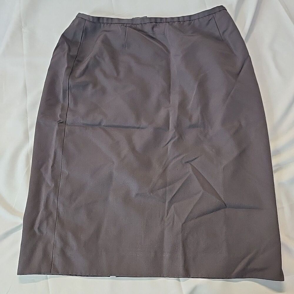 Womens Plus Size Skirt 16 Gray Classiques Entier Office Wear Lined Minimalist